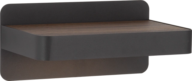 Western LED vegglampe 25cm sort
