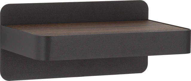 Western LED vegglampe 25cm sort