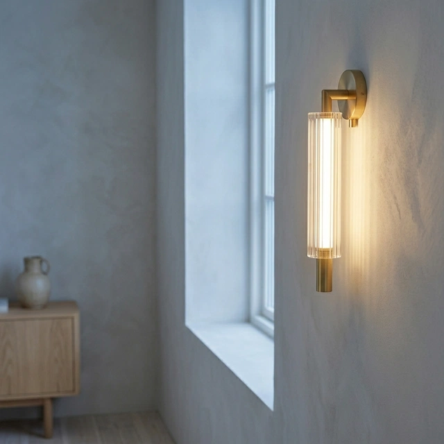 Kosta LED vegglampe 43,5cm messing