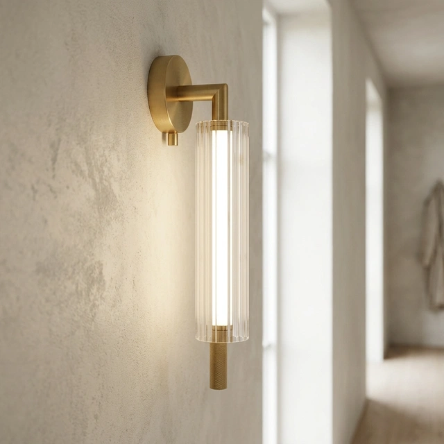 Kosta LED vegglampe 43,5cm messing