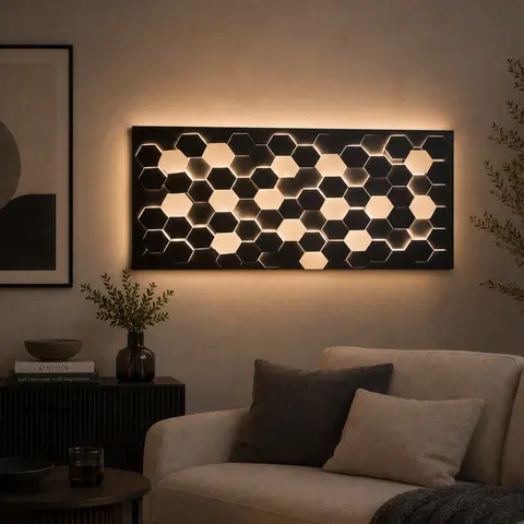 Cifavo LED vegglampe 115cm sort 1
