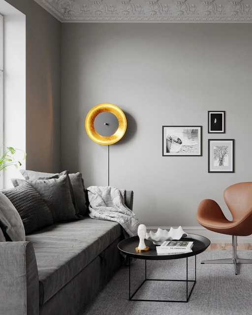 Shelby vegglampe 50cm sort