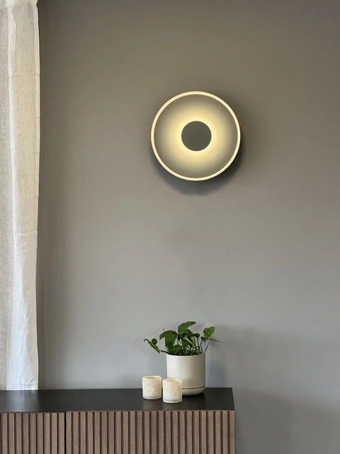Lydia LED vegglampe 35cm grå