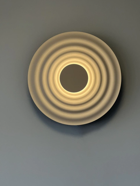 Lude LED vegglampe 40cm rosa