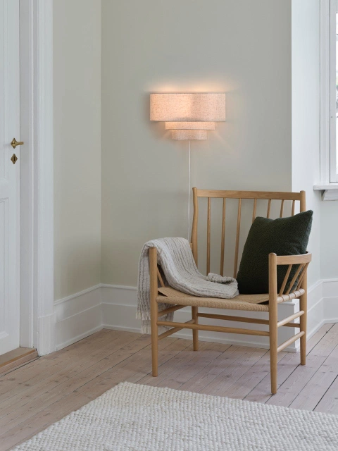 Blefjell vegglampe 25cm beige