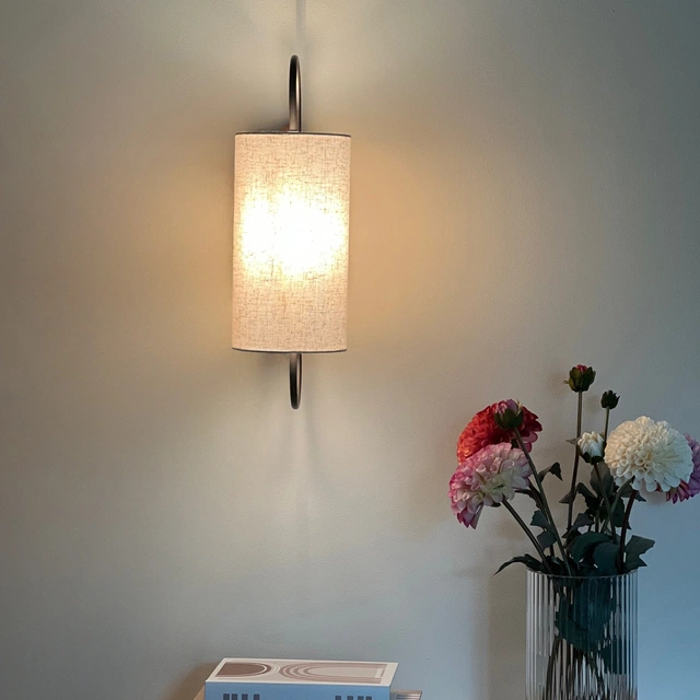 Loop vegglampe 48cm brun