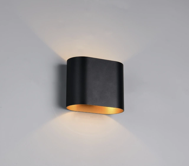 Alani vegglampe 12cm sort