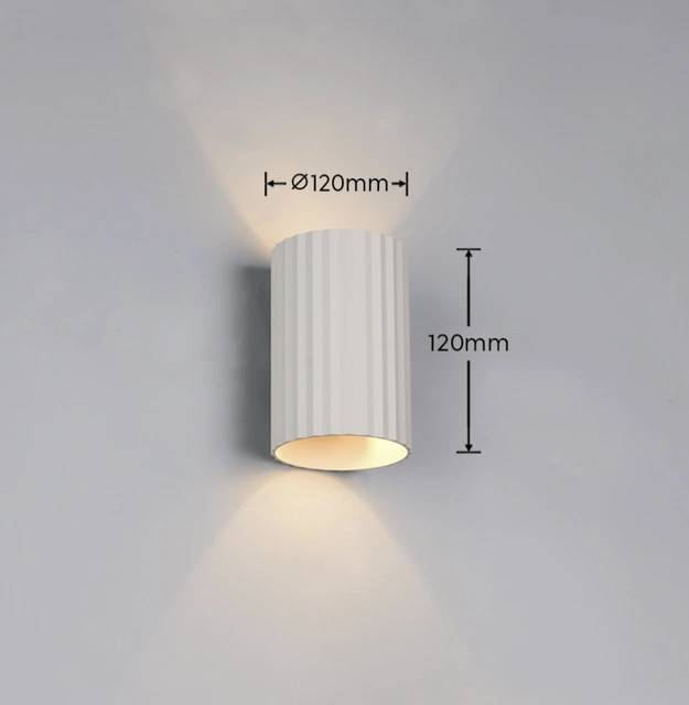Imaria vegglampe 8cm grå