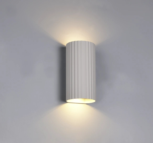 Soka vegglampe 2lys 18cm grå