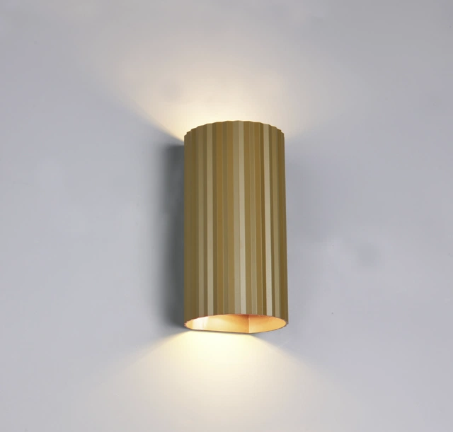 Soka vegglampe 2lys 18cm brun