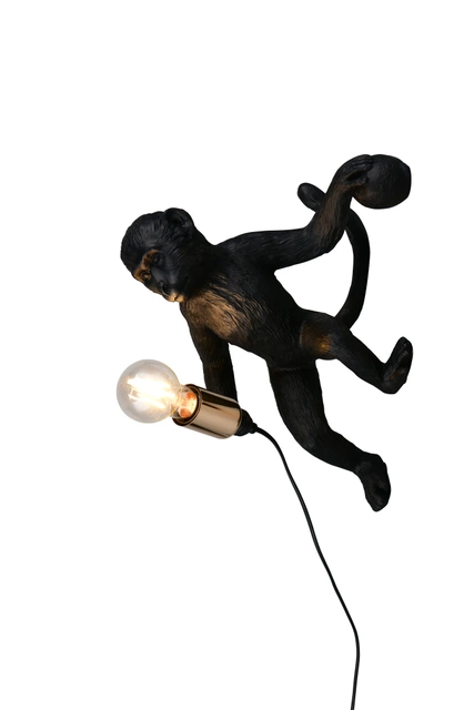 Louy vegglampe 36,5cm sort