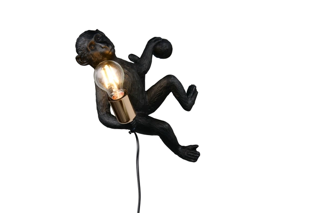 Louy vegglampe 36,5cm sort