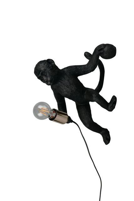 Louy vegglampe 36,5cm sort