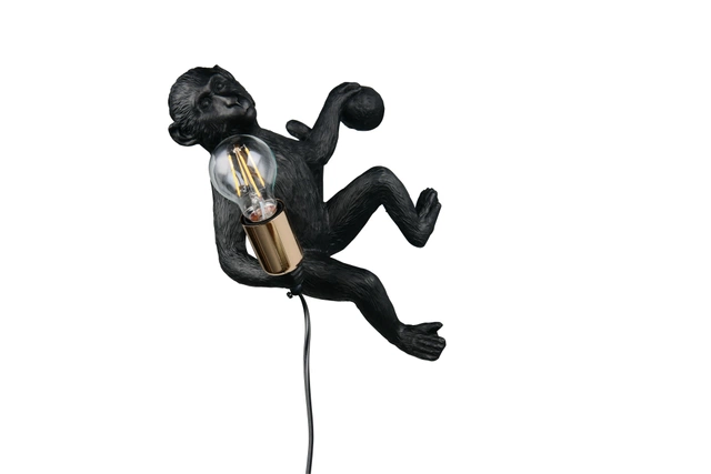 Louy vegglampe 36,5cm sort
