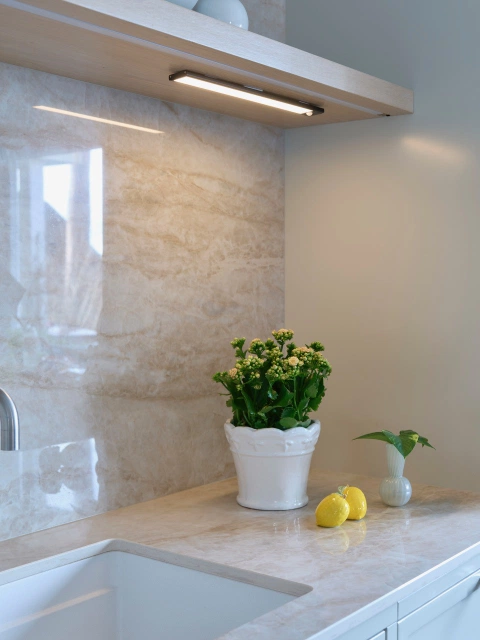 Easy LED oppladbar armatur benkbelysning 40cm sort