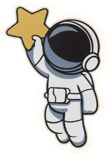 Astronaut LED vegglampe 24cm hvit