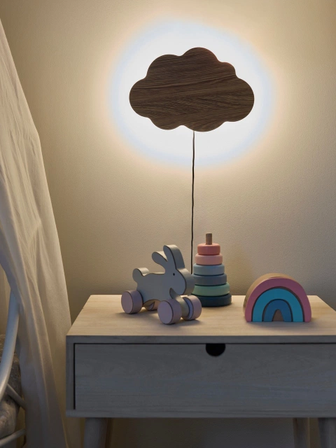 Sky LED vegglampe 24cm brun