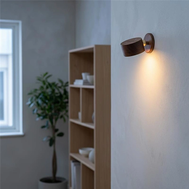 Thea Magnet LED oppladbar vegglampe 7cm brun