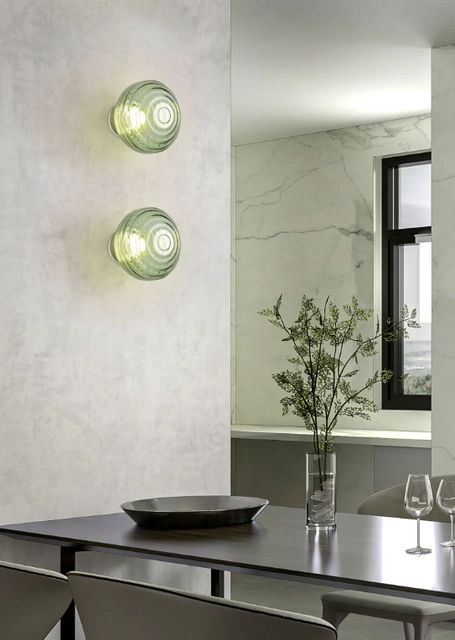 Earl LED oppladbar vegglampe 15,5cm grønn
