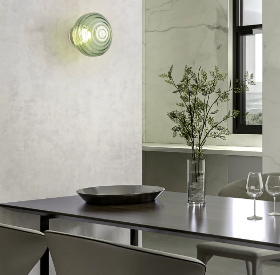 Earl LED oppladbar vegglampe 15,5cm grønn