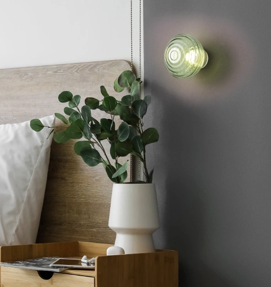 Earl LED oppladbar vegglampe 15,5cm grønn