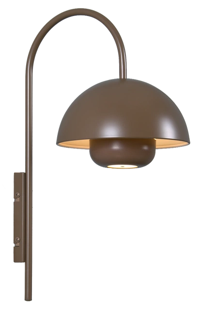 Myla LED oppladbar vegglampe 45cm brun