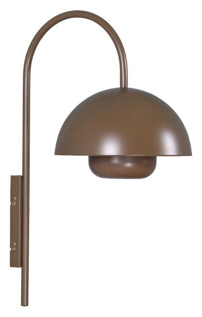 Myla LED oppladbar vegglampe 45cm brun