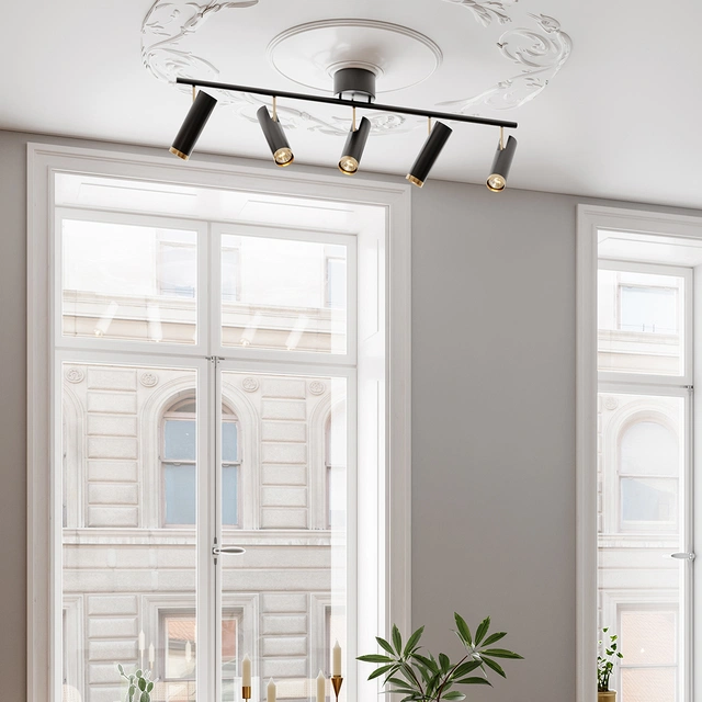 Puls Bar skinne 5lys 110cm sort