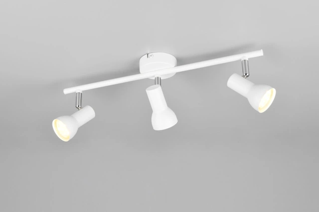 Cantar skinne 3lys 45cm hvit