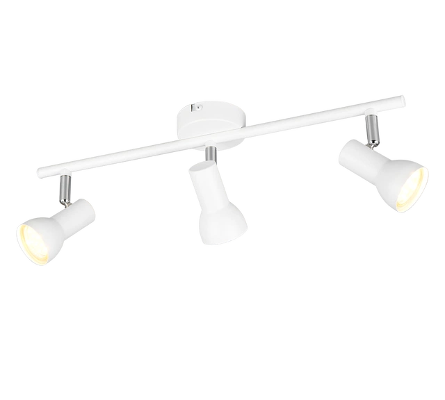 Cantar skinne 3lys 45cm hvit