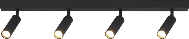 Bino LED skinne 4lys 80cm sort