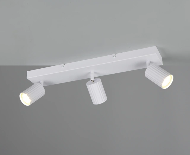 Soka skinne 3lys 50cm hvit