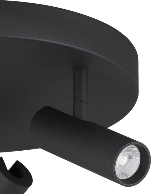 Bino LED takspot 3lys 30cm sort