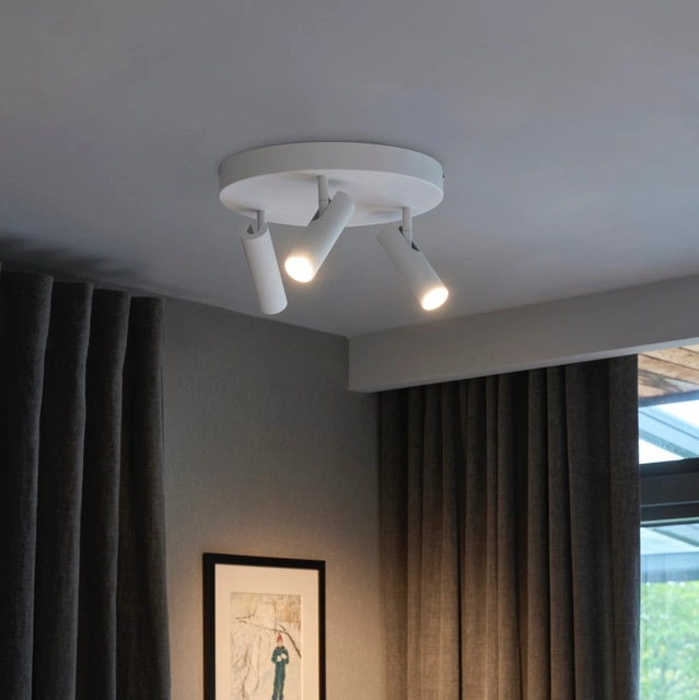 Bino LED takspot 3lys 30cm hvit
