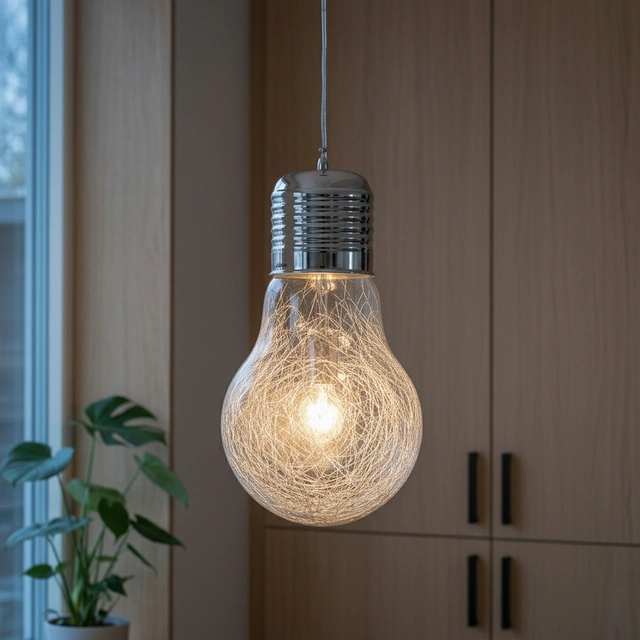 Bulb taklampe 25cm klar