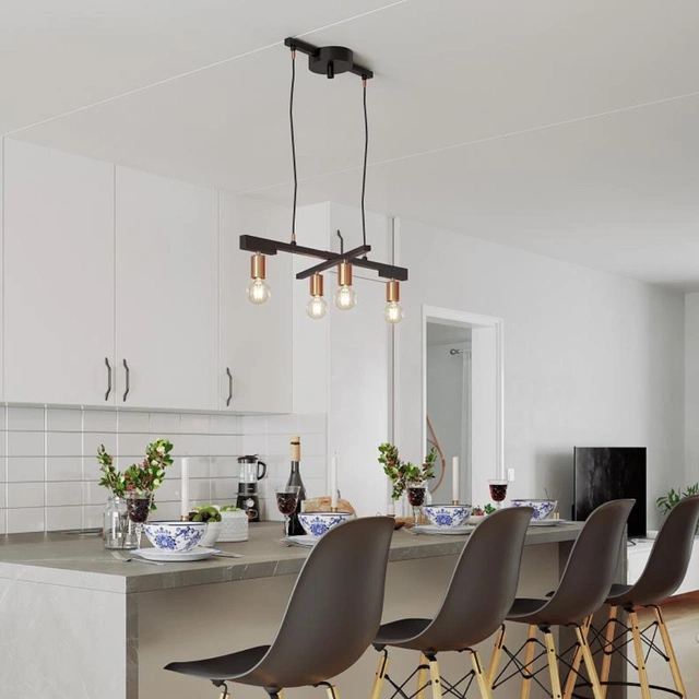 Zeona taklampe 90cm sort