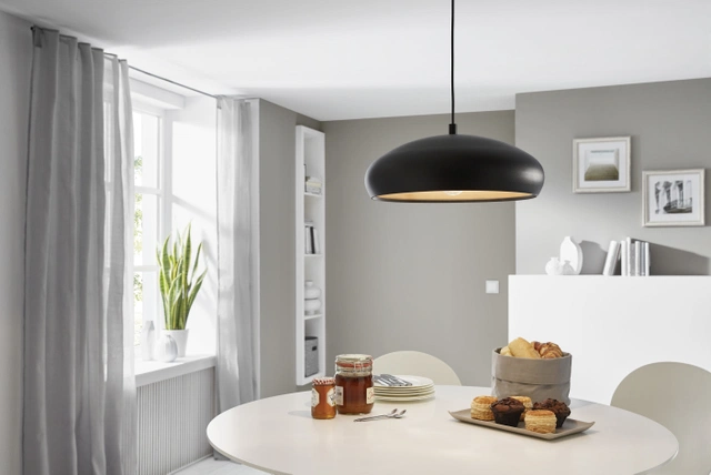 Mogano taklampe 40cm sort