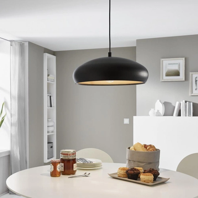 Mogano taklampe 40cm sort