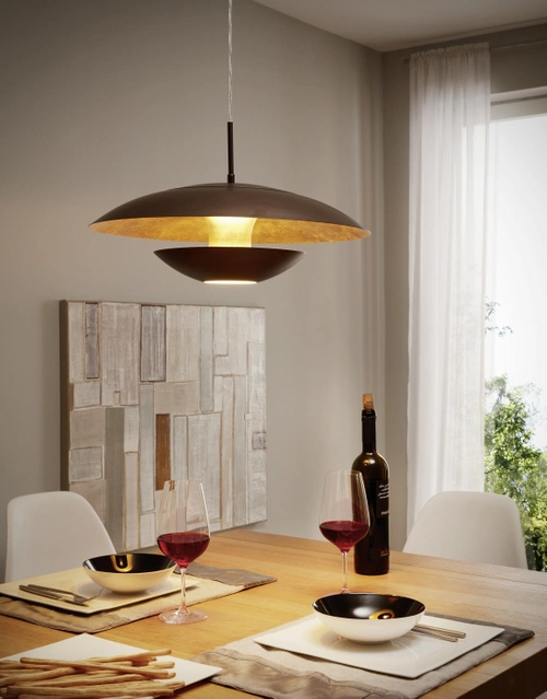 Nuvano taklampe 48cm brun