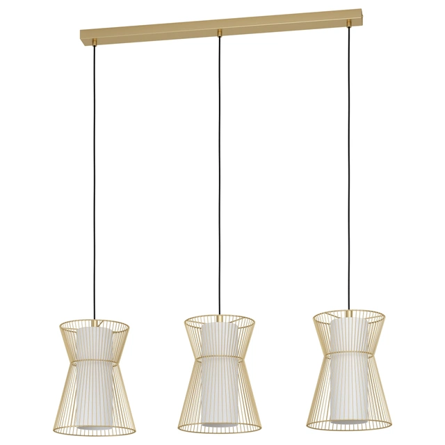 Maseta taklampe rekke 3lys 93cm gull