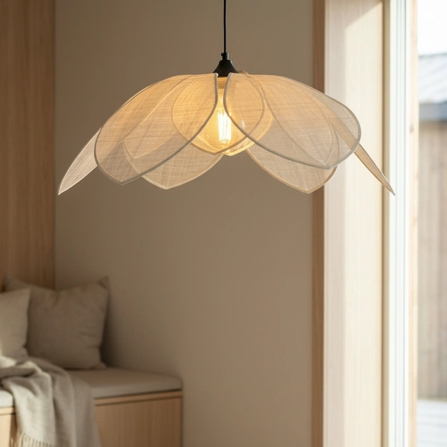 Luftig Lotus taklampe 80cm natur