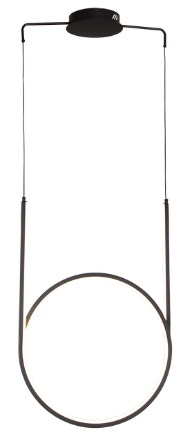 Gerald LED taklampe 44cm sort