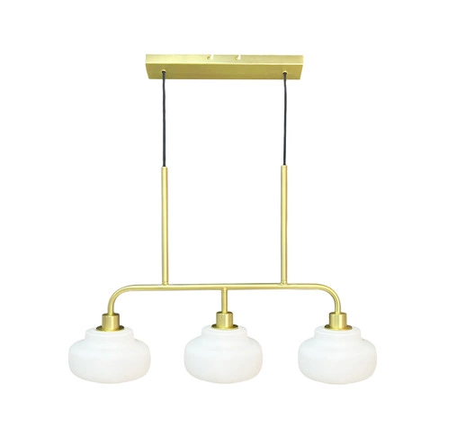 Soria taklampe 79cm messing