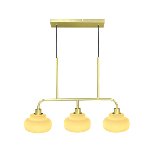 Soria taklampe 79cm messing