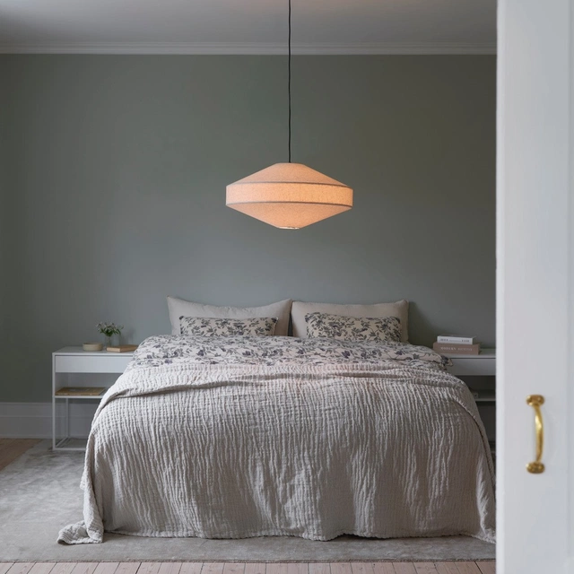 Luxe taklampe 65cm beige