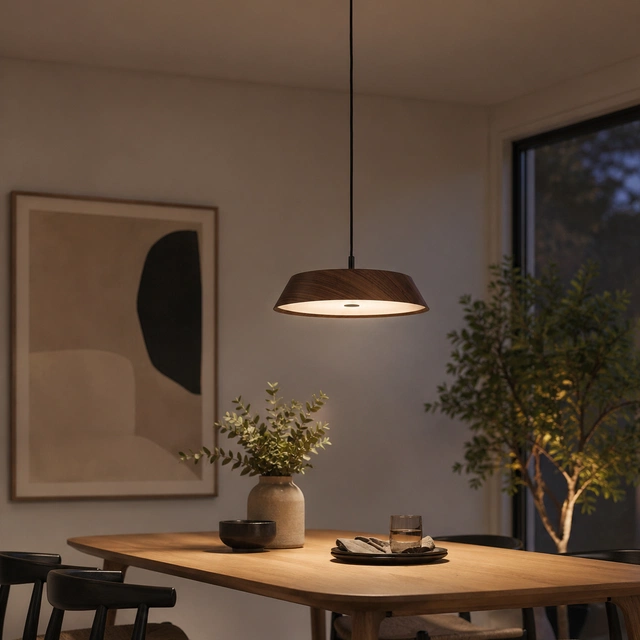 Lustro taklampe 33cm brun