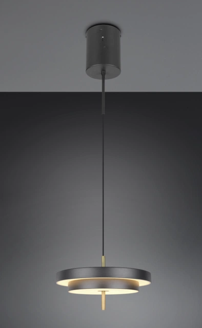 Keaton LED taklampe 40cm sort