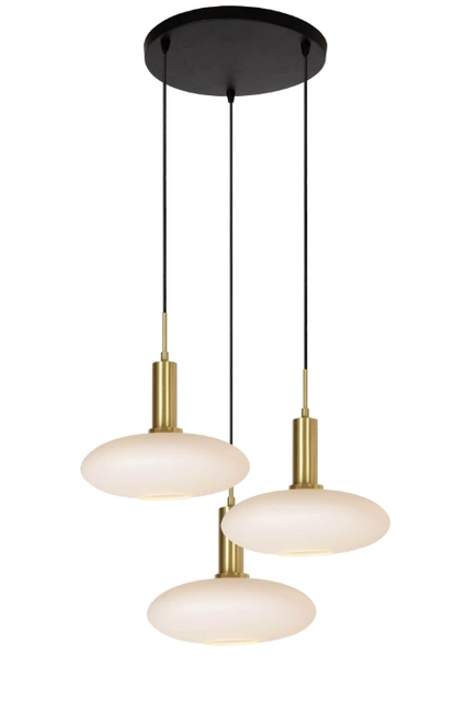 Singala taklampe rondell 3lys 55cm messing