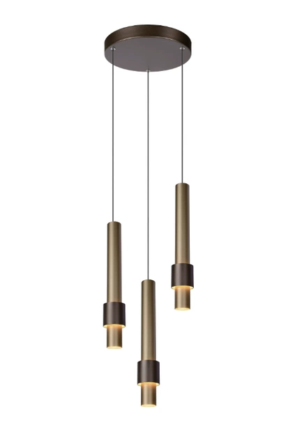 Margary taklampe rondell 3lys 28cm brun