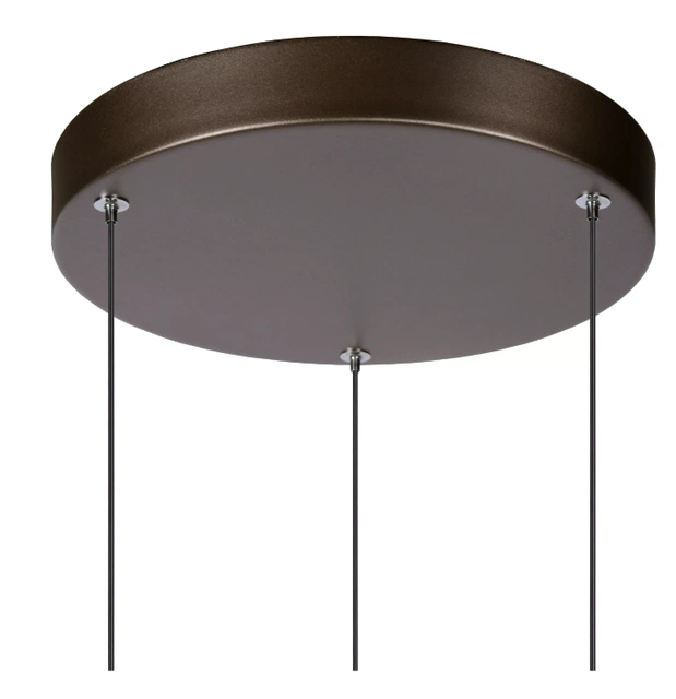 Margary taklampe rondell 3lys 28cm brun